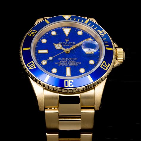 rolex submariner acciaio oro quadrante blu usato